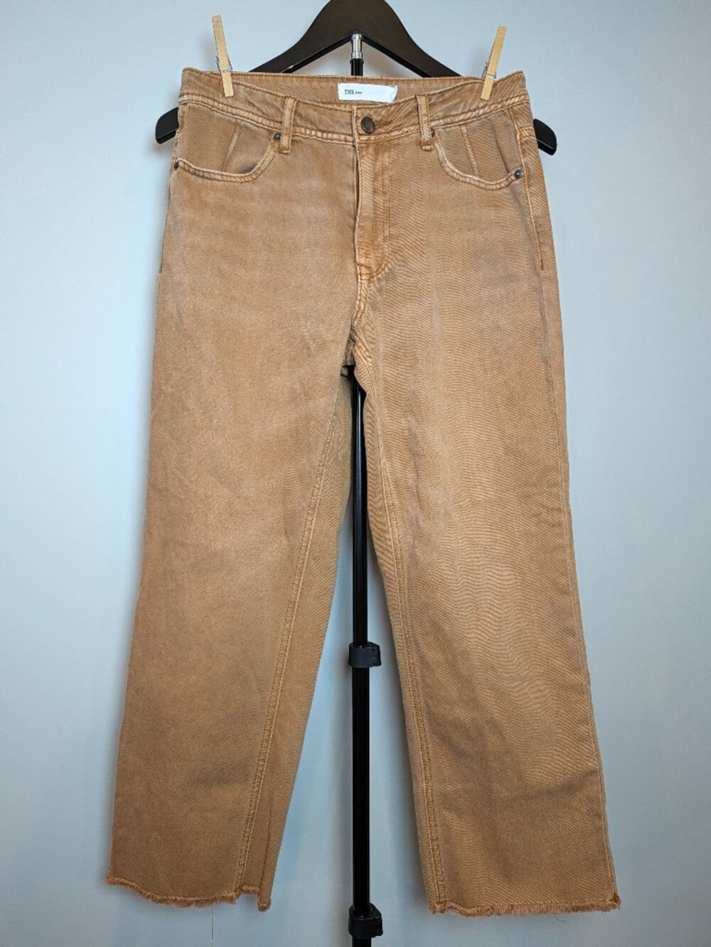 TNR Women's Size 26 Brown Wide Leg Denim 100% Cotton